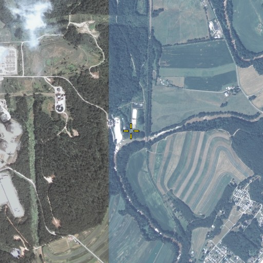 Aerial/Satellite Image of Cherry Run, PA