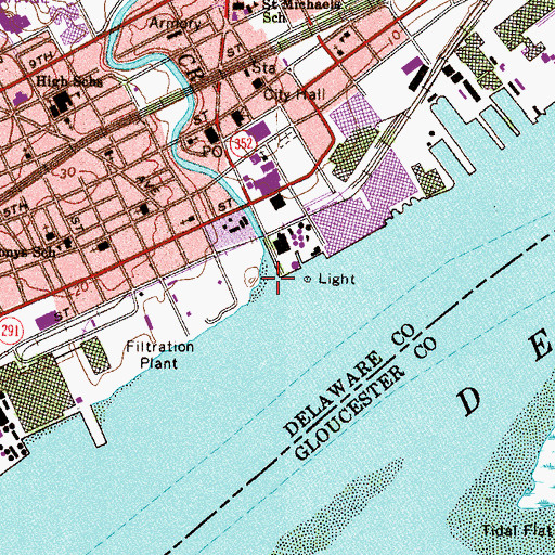 Topographic Map of Chester Creek, PA