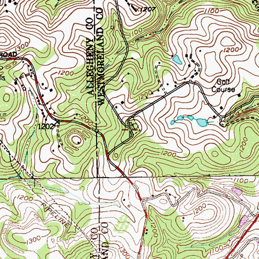 Topographic Map of Christ Church, PA