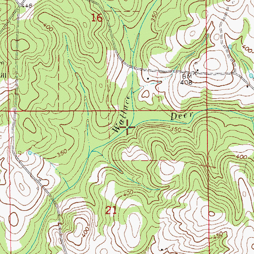 Topographic Map of Deer Branch, AL