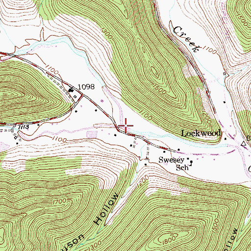 Topographic Map of Clear Creek, PA