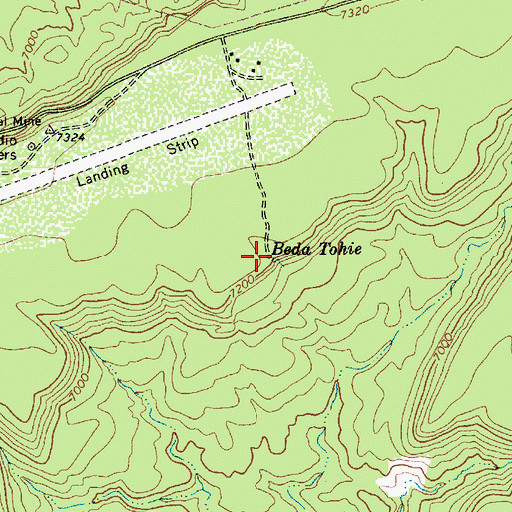Topographic Map of Beda Tohie, AZ