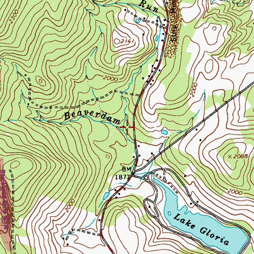 Topographic Map of Coal Run, PA