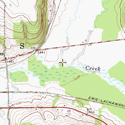 Topographic Map of Cold Spring Brook, PA