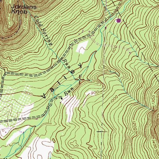 Topographic Map of Cold Spring Run, PA