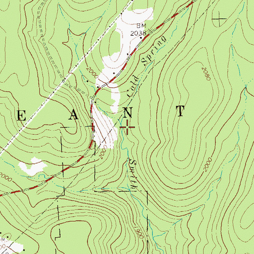 Topographic Map of Cold Spring Run, PA