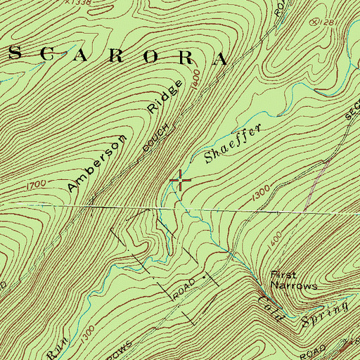Topographic Map of Cold Spring Run, PA