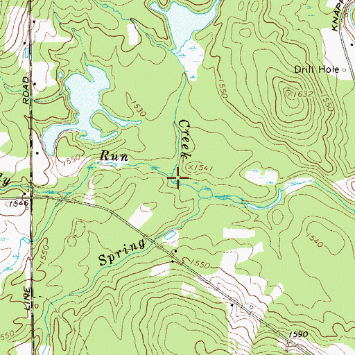 Topographic Map of Coldspring Creek, PA
