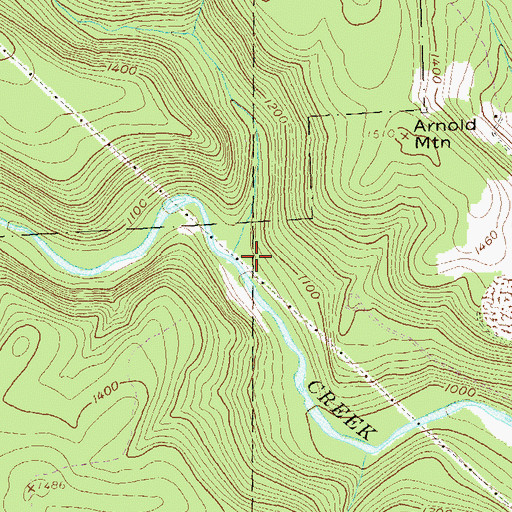 Topographic Map of Cole Run, PA