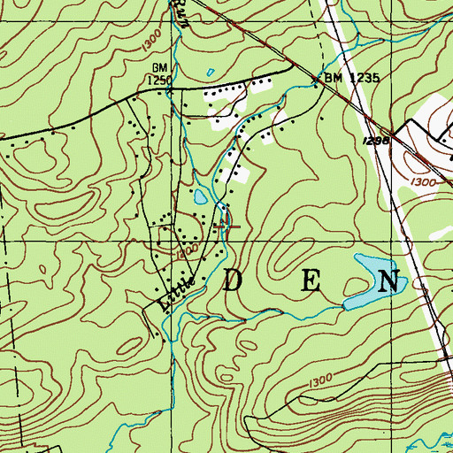 Topographic Map of Conety Run, PA