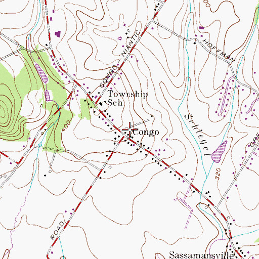 Topographic Map of Congo, PA