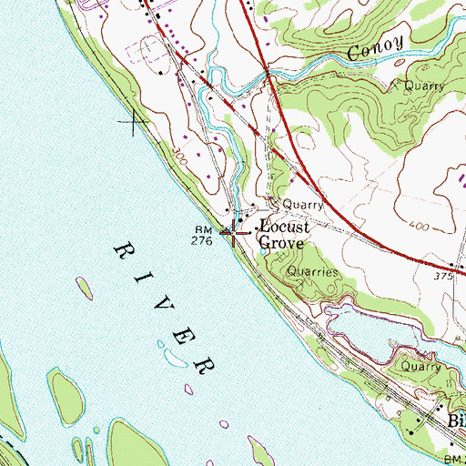 Topographic Map of Conoy Creek, PA