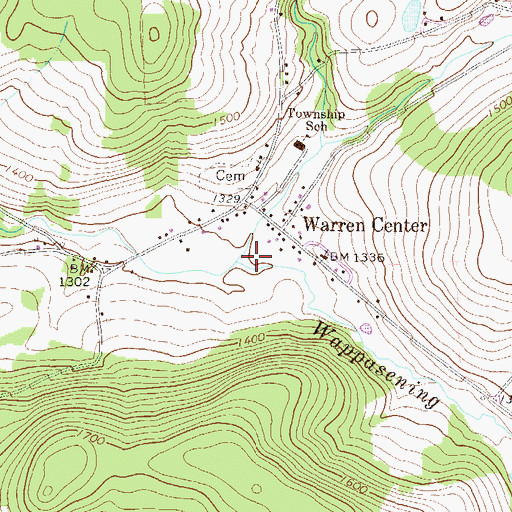 Topographic Map of Corbin Creek, PA