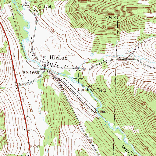 Topographic Map of Cotton Brook, PA