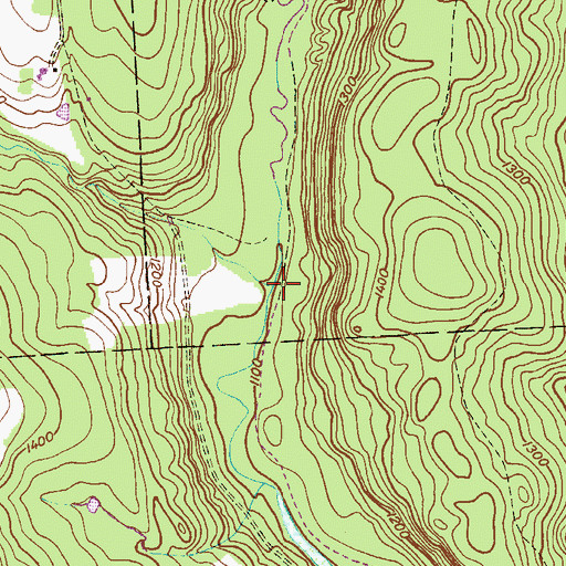 Topographic Map of Cramer Creek, PA