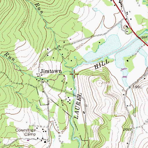 Topographic Map of Crise Run, PA
