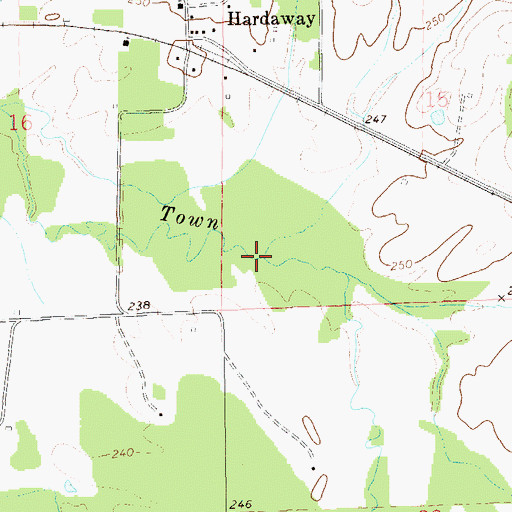 Topographic Map of Dicks Creek, AL