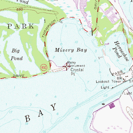 Topographic Map of Crystal Point, PA