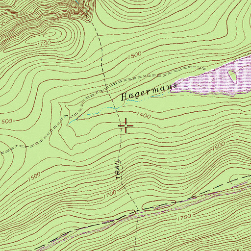 Topographic Map of Culbertson Trail, PA