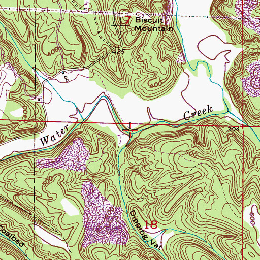 Topographic Map of Dipping Vat Hollow, AL