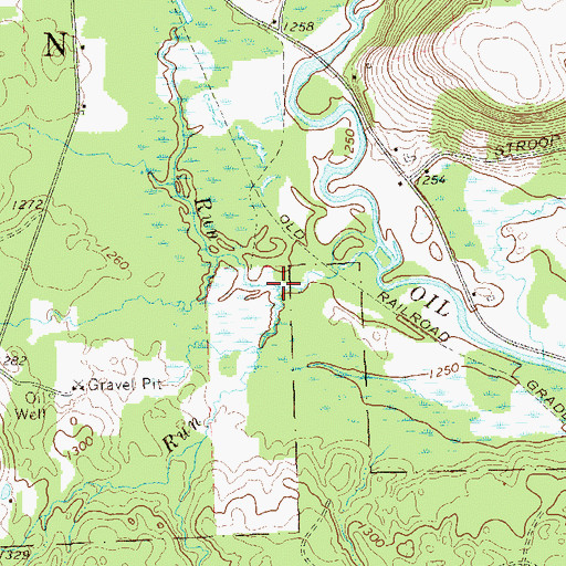 Topographic Map of DeWolfe Run, PA