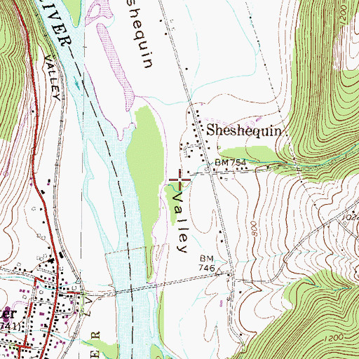 Topographic Map of Deer Lick Creek, PA