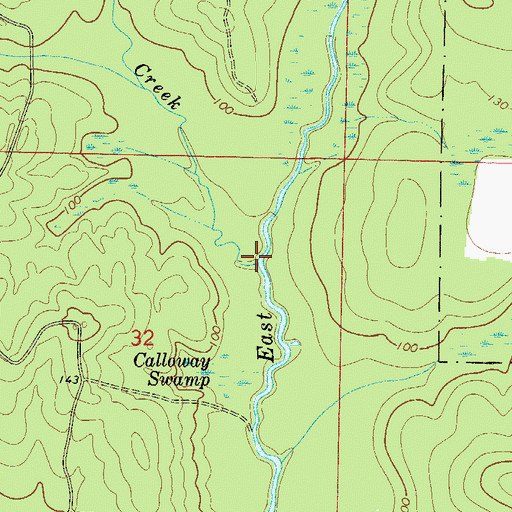 Topographic Map of Dixon Creek, FL