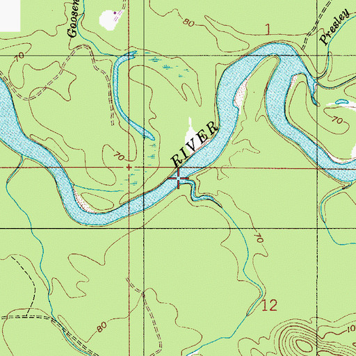 Topographic Map of Dixon Mill Creek, AL