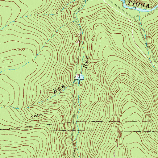 Topographic Map of Dibble Run, PA