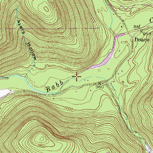 Topographic Map of Dixie Run, PA