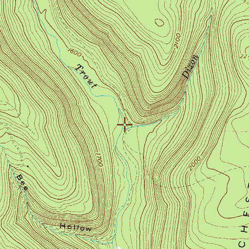 Topographic Map of Dixon Run, PA
