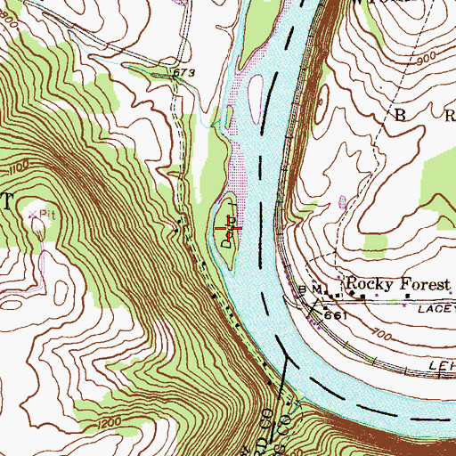 Topographic Map of Dodd Island, PA