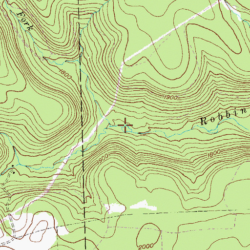 Topographic Map of Donley Fork, PA