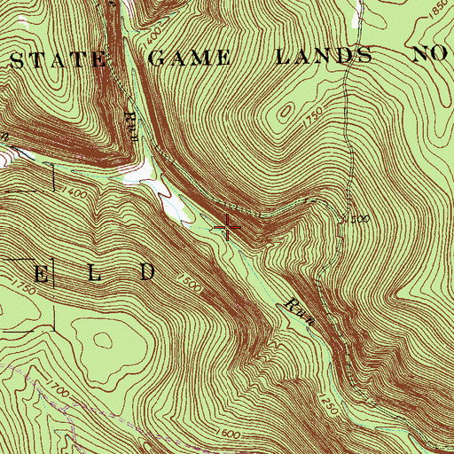 Topographic Map of Double Run, PA