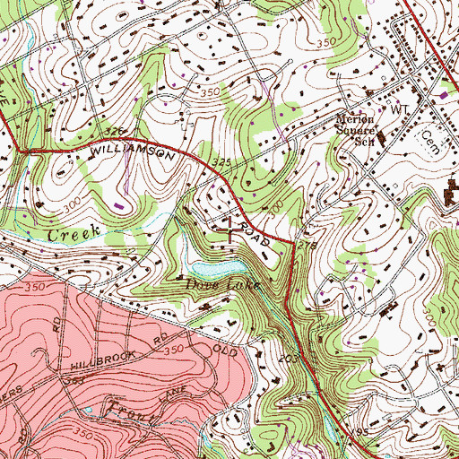 Topographic Map of Dove Lake, PA