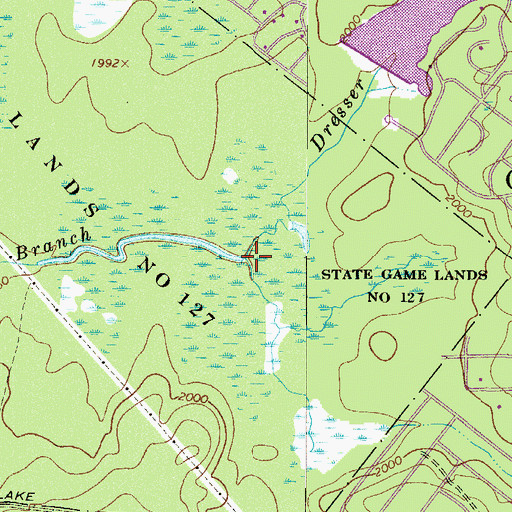 Topographic Map of Dresser Run, PA
