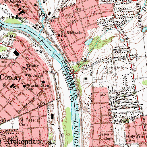 Topographic Map of Dry Run, PA