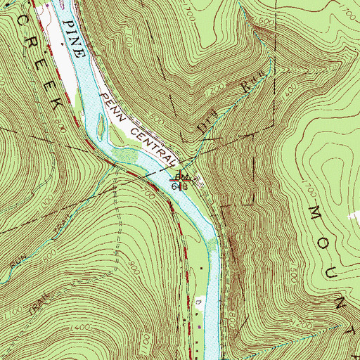 Topographic Map of Dry Run, PA