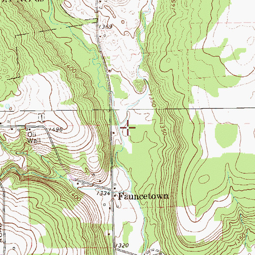 Topographic Map of Dry Run, PA