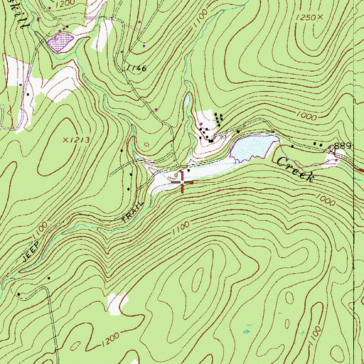 Topographic Map of Dwarfs Kill, PA