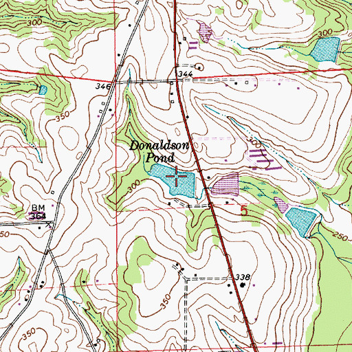 Topographic Map of Donaldson Pond, AL