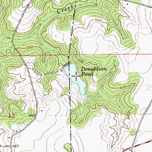 Topographic Map of Donaldson Pond, AL