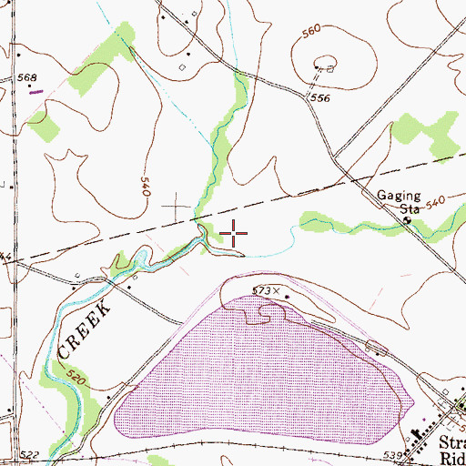 Topographic Map of East Branch Chillisquaque Creek, PA