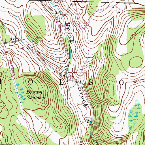 Topographic Map of East Branch Field Brook, PA