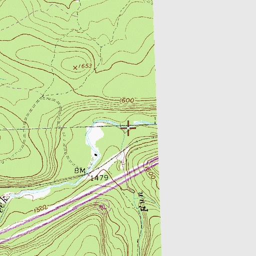 Topographic Map of East Branch Rock Run, PA
