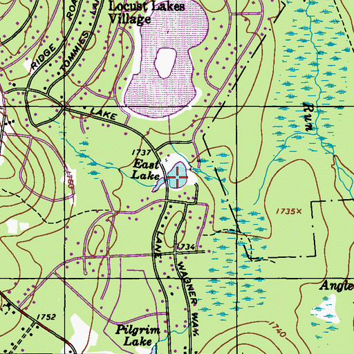 Topographic Map of East Lake, PA