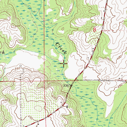 Topographic Map of Dorril Branch, AL
