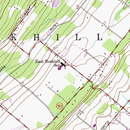 Topographic Map of Robert B Deibler Elementary School, PA