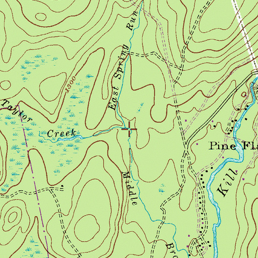 Topographic Map of East Spring Run, PA