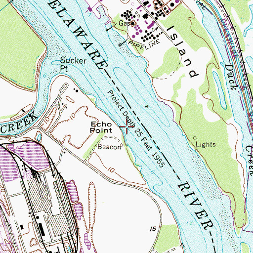 Topographic Map of Echo Point, PA